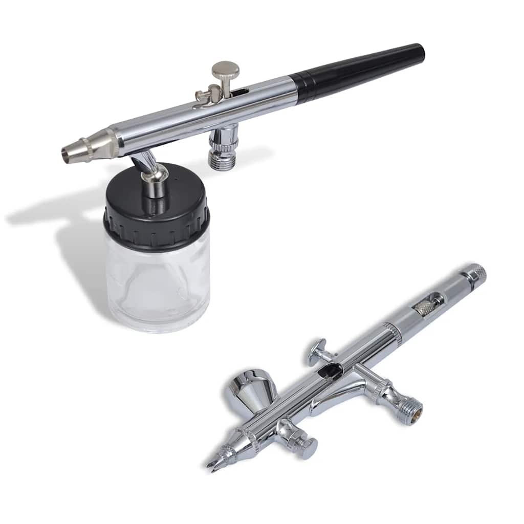 vidaXL Airbrush Set with 2 Spray Guns 5