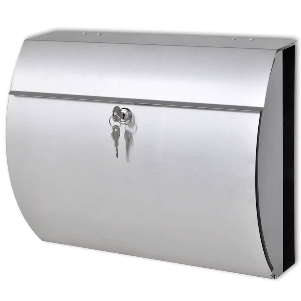 vidaXL Stainless Steel Mailbox 1