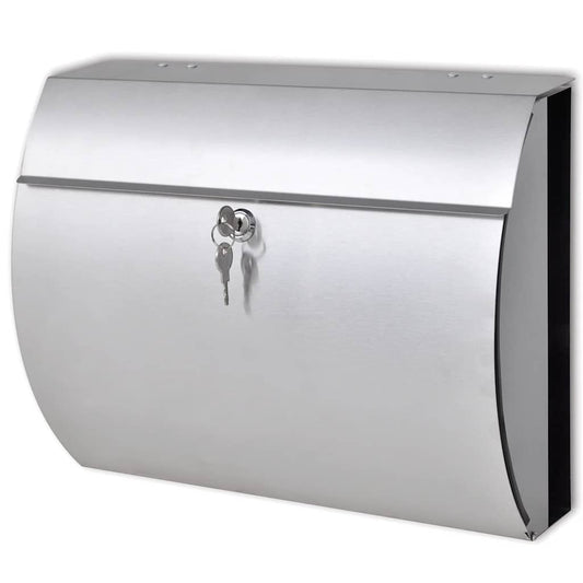 vidaXL Stainless Steel Mailbox 1