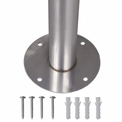 vidaXL Stainless Steel Stand for Double Mailbox 4