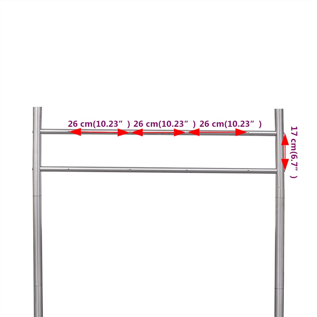 vidaXL Stainless Steel Stand for Double Mailbox 5