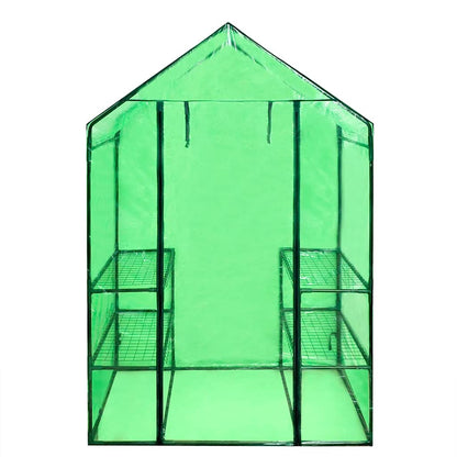 vidaXL Walk-in Greenhouse with 4 Shelves 3