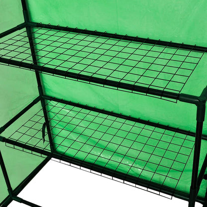 vidaXL Walk-in Greenhouse with 4 Shelves 6