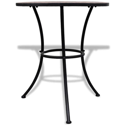 vidaXL Garden Table | Terracotta | Powder-coated iron frame and ceramic top 2