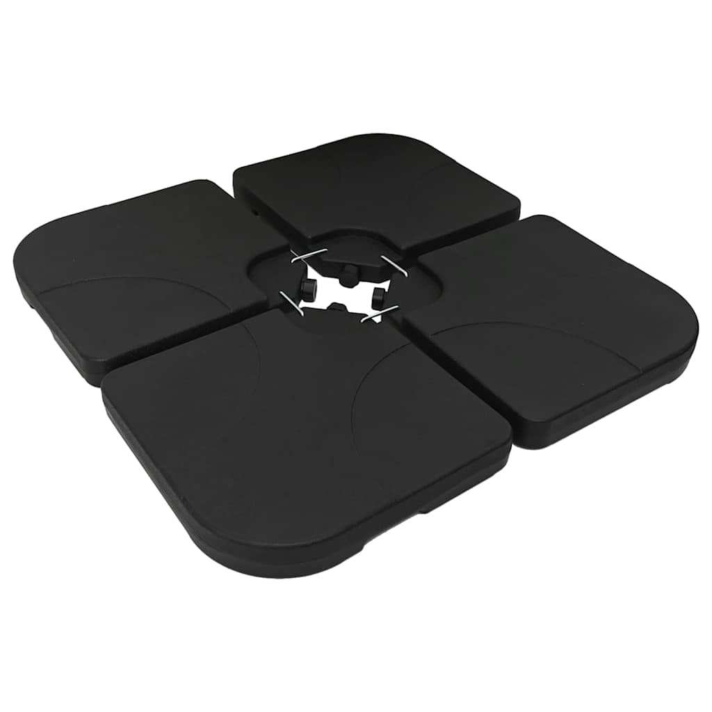 vidaXL Parasol Base | Black | Plastic | 60 L capacity | Heavy Weight Endurance 5