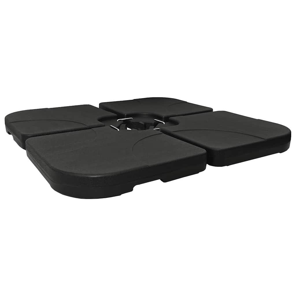 vidaXL Parasol Base | Black | Plastic | 60 L capacity | Heavy Weight Endurance 6