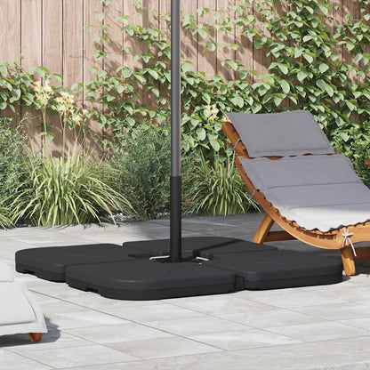 vidaXL Parasol Base | Black | Plastic | 60 L capacity | Heavy Weight Endurance 1