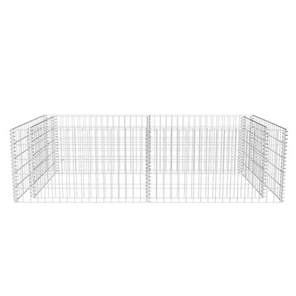 vidaXL Gabion Planter Galvanised Steel 180x90x50 cm 5