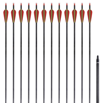 Standard Recurve Bow Arrows 30" 0.76 cm Carbon 12 pcs 1