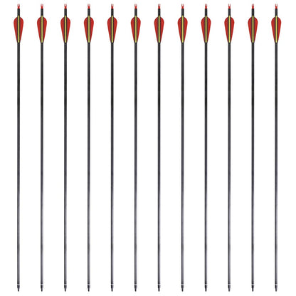 Standard Recurve Bow Arrows 30" 0.76 cm Carbon 12 pcs 4