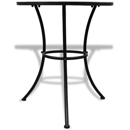 3 Piece Bistro Set Ceramic Tile Blue and white Round
