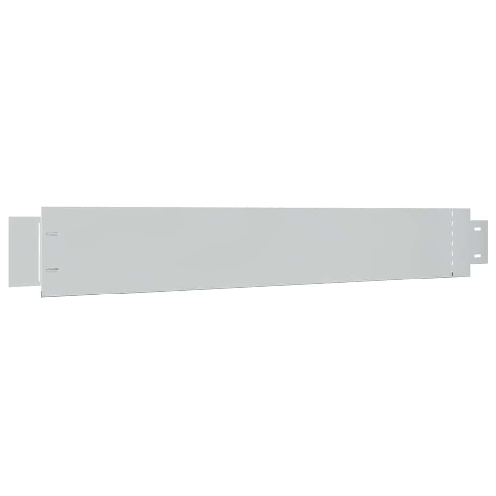 Set of 15 Flexible Lawn Fence Galvanised Steel 100 x 14 cm 5