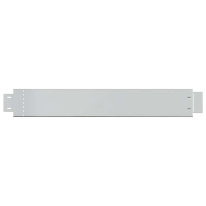 Set of 20 Flexible Lawn Fence Galvanised Steel 100 x 14 cm 4
