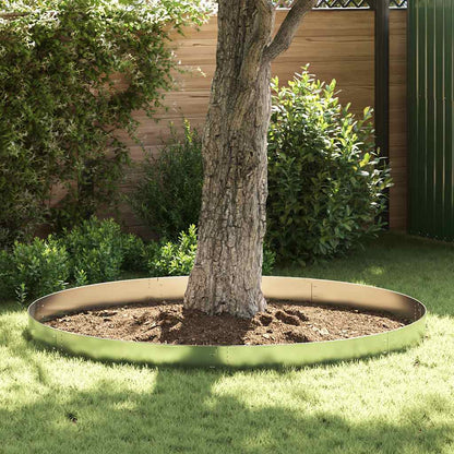 Set of 20 Flexible Lawn Fence Galvanised Steel 100 x 14 cm 1