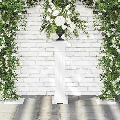 vidaXL Classic Square Pillar Plant Stand MDF 4