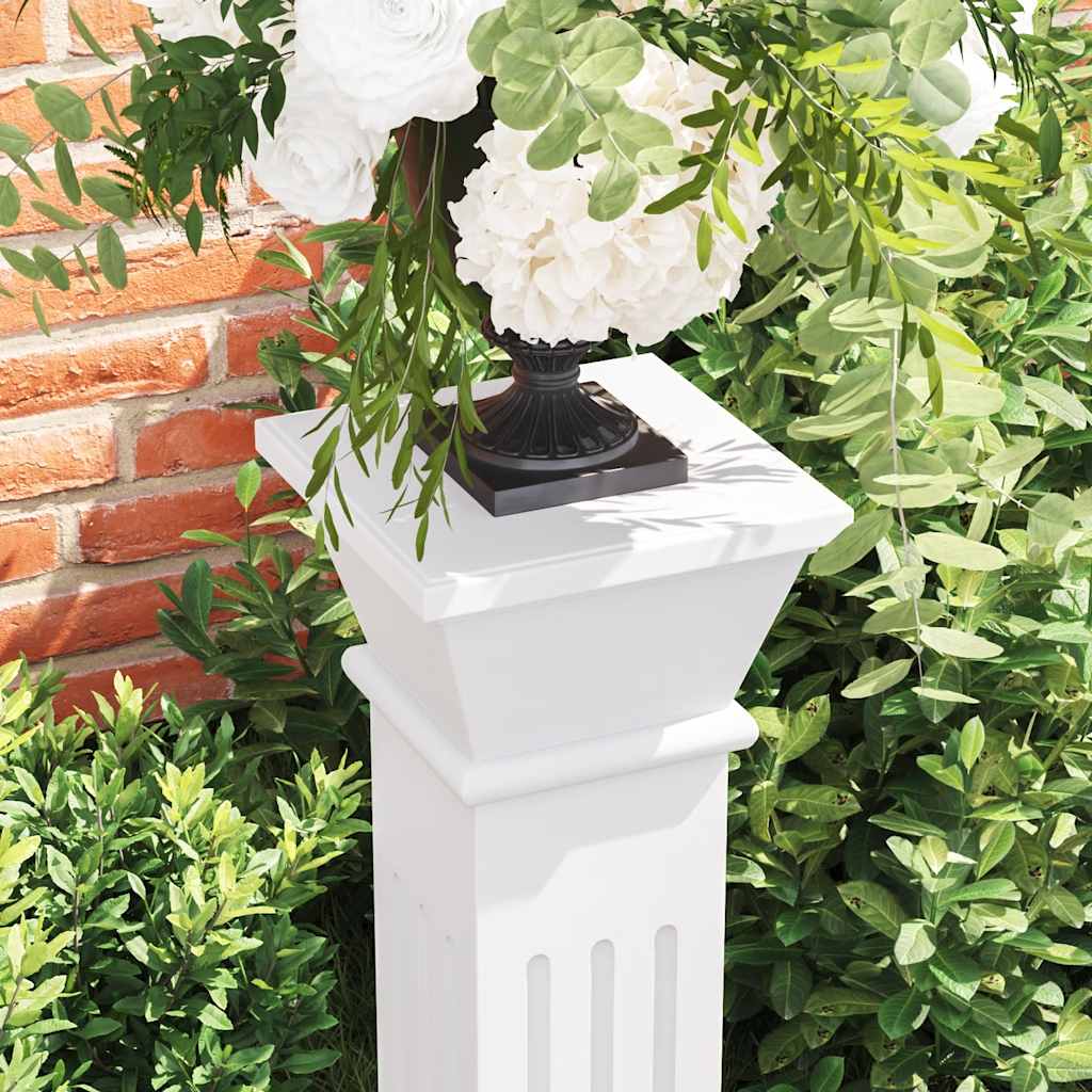 vidaXL Classic Square Pillar Plant Stand MDF 3