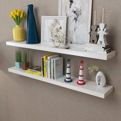 vidaXL Wall Shelves White
