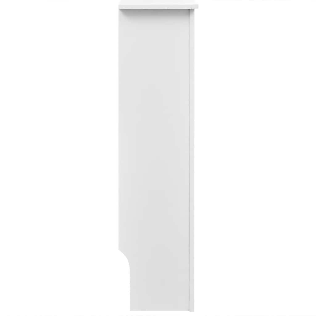White Radiator Cover Heating Cabinet 112 cm Engineered Wood