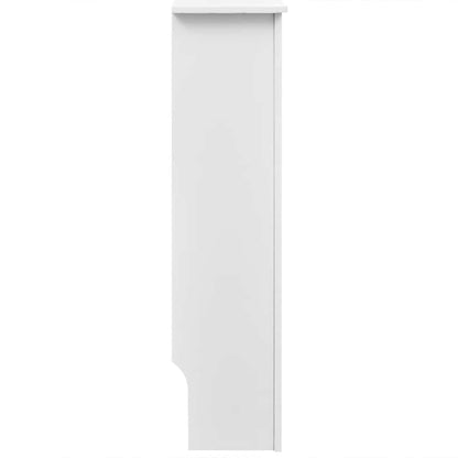 White Radiator Cover Heating Cabinet 112 cm Engineered Wood