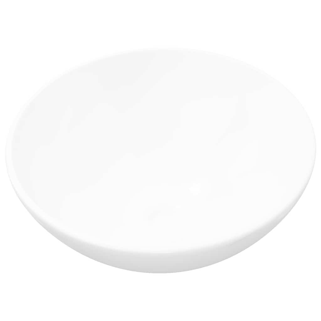 Ceramic Bathroom Sink Basin White Round 2