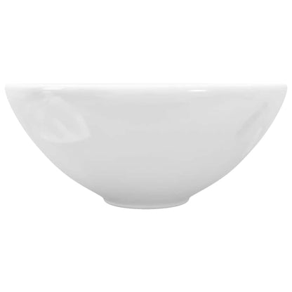 Ceramic Bathroom Sink Basin White Round 4