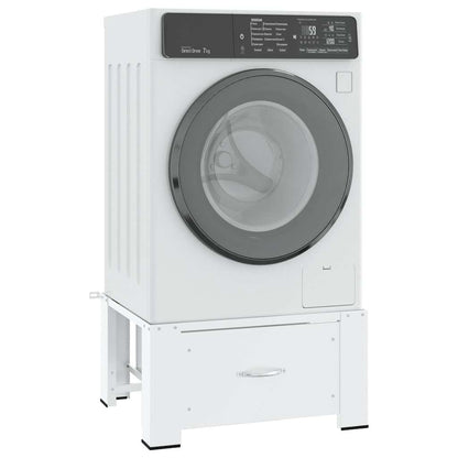 vidaXL Washing machine pedestals White Steel 6