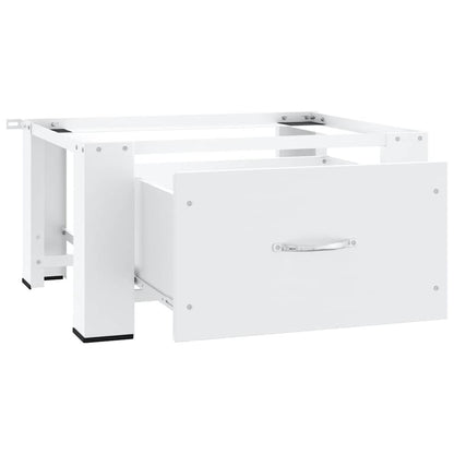 vidaXL Washing machine pedestals White Steel 4