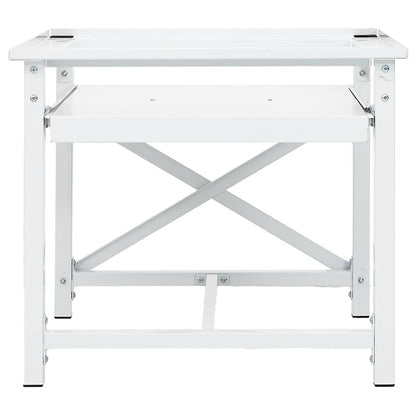 vidaXL Washing machine pedestals White Steel 2