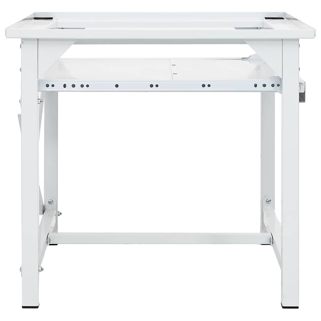 vidaXL Washing machine pedestals White Steel 3