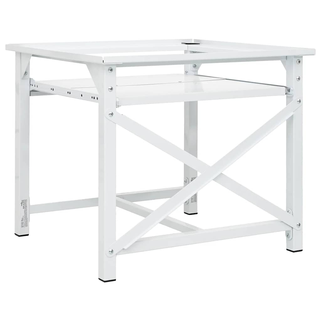 vidaXL Washing machine pedestals White Steel 5