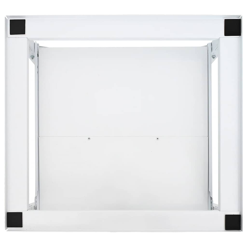 vidaXL Washing machine pedestals White Steel 4