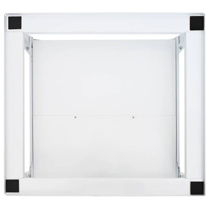 vidaXL Washing machine pedestals White Steel 4