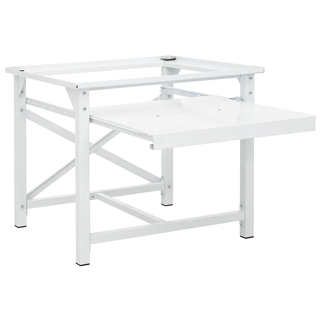 vidaXL Washing machine pedestals White Steel 6