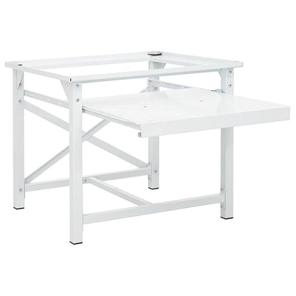 vidaXL Washing machine pedestals White Steel 6