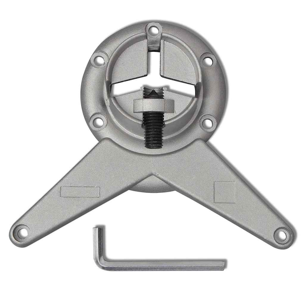 vidaXL 4 Height Adjustable Table Legs Brushed Nickel 870 mm 4
