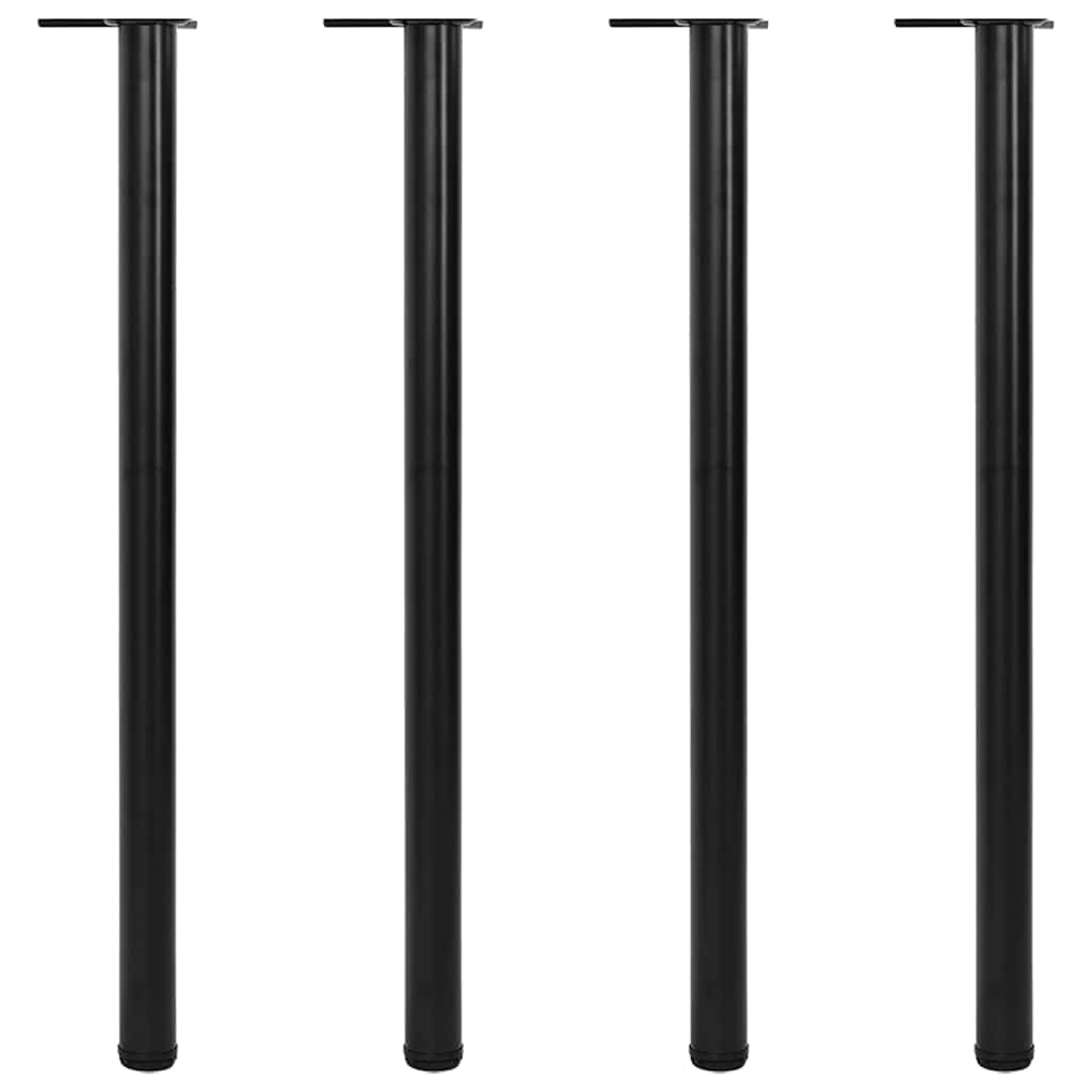vidaXL 4 Height Adjustable Table Legs Black 1100 mm 1