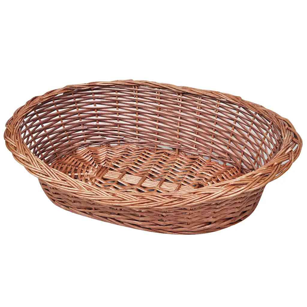 vidaXL Willow Dog Basket/Pet Bed Natural 70 cm 1