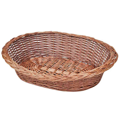 vidaXL Willow Dog Basket/Pet Bed Natural 70 cm 1