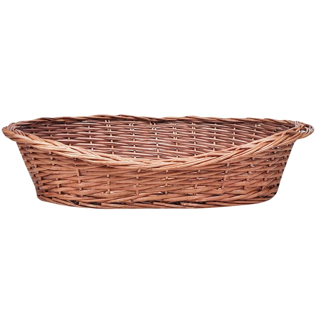 vidaXL Willow Dog Basket/Pet Bed Natural 70 cm 2