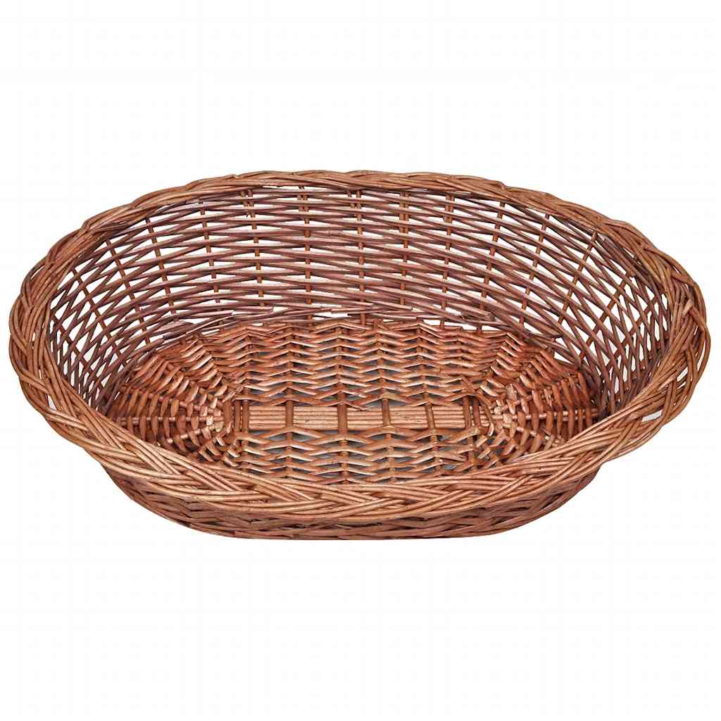 vidaXL Willow Dog Basket/Pet Bed Natural 70 cm 3