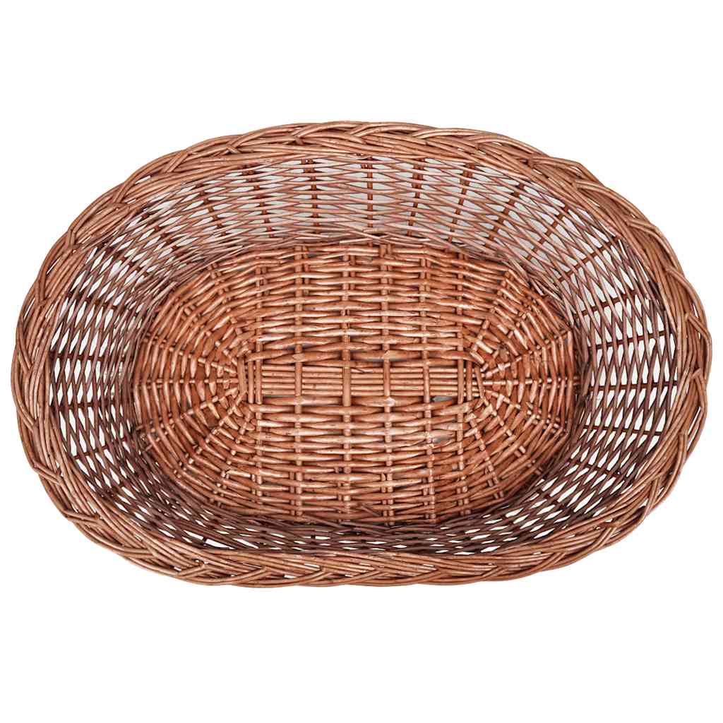 vidaXL Willow Dog Basket/Pet Bed Natural 70 cm 4