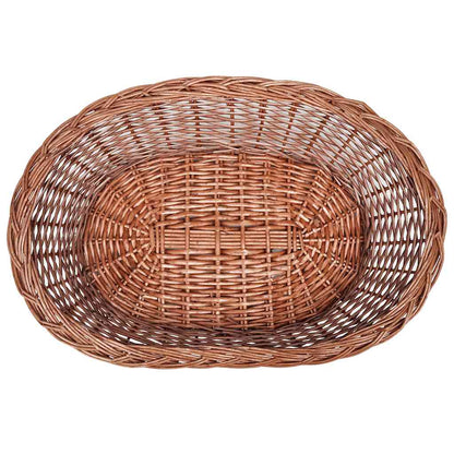 vidaXL Willow Dog Basket/Pet Bed Natural 70 cm 4