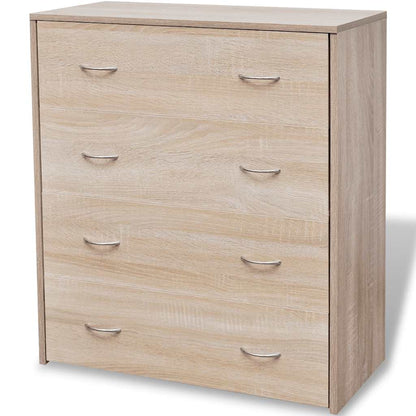 Sideboard with 4 Drawers 60x30,5x71 cm Oak