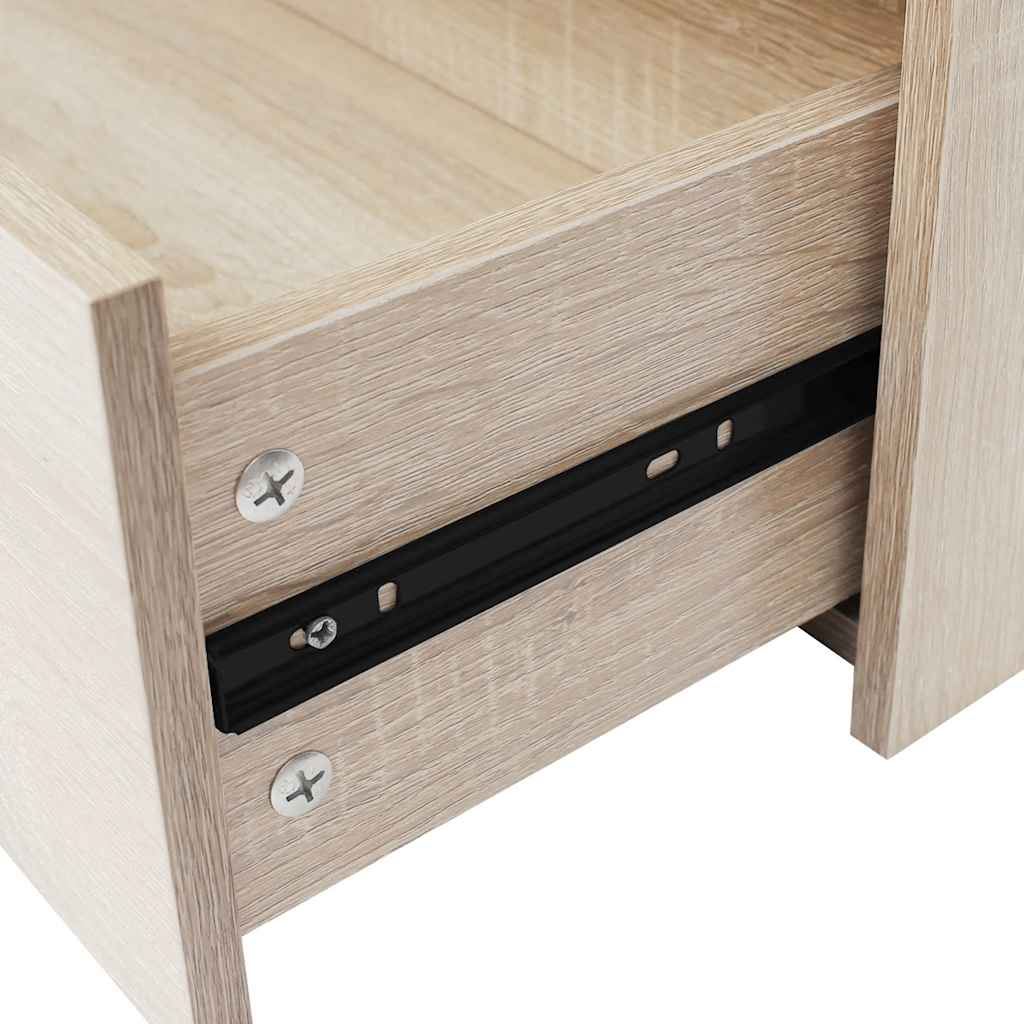 242544 vidaXL Sideboard with 4 Drawers 60x30,5x71 cm Oak Colour 5