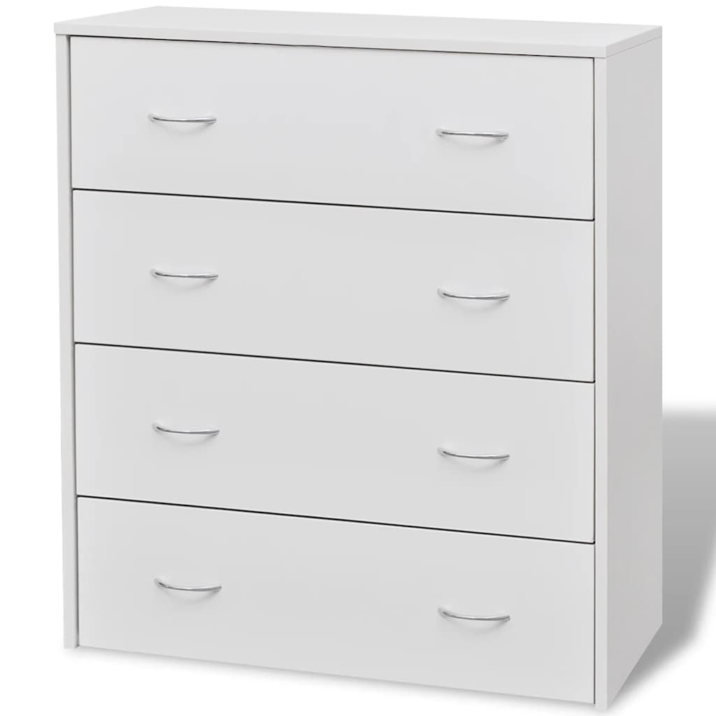 Sideboard with 4 Drawers 60x30,5x71 cm White