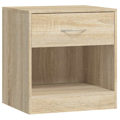vidaXL Bedside Cabinet | Set of 2 | Oak | Engineered wood, MDF | Small 6