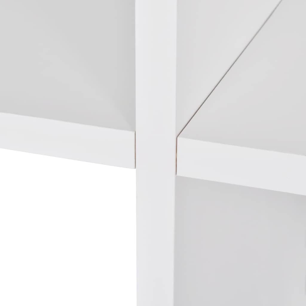 vidaXL Display Shelf | White | Melamine faced Engineered wood | Medium 5