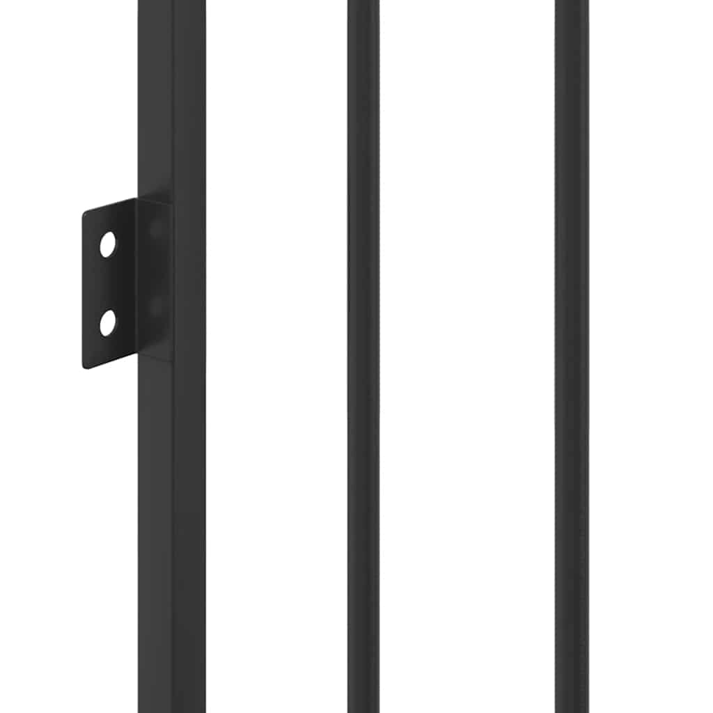 vidaXL Pet Fireplace Fence Steel Black 6