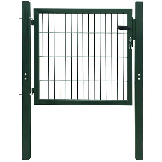 Fence Gate Steel Green