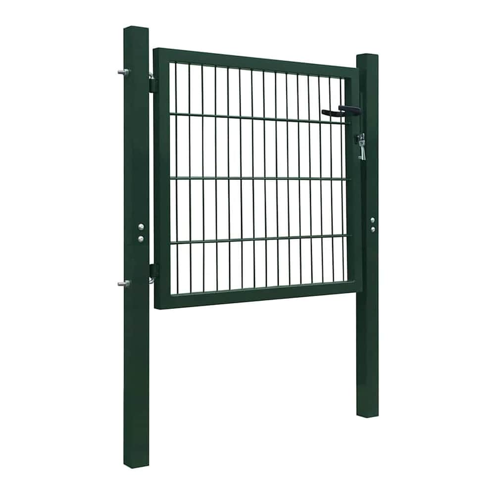 Fence Gate Steel Green
